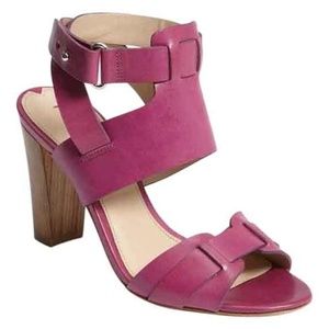 NEW Via Spiga Magenta Leather Sandal